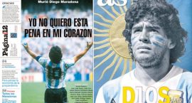 Maradona'nın vefatı dünya basınında geniş yer buldu