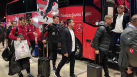 A Milli Futbol Takımı, İtalya maçı için Konya'da
