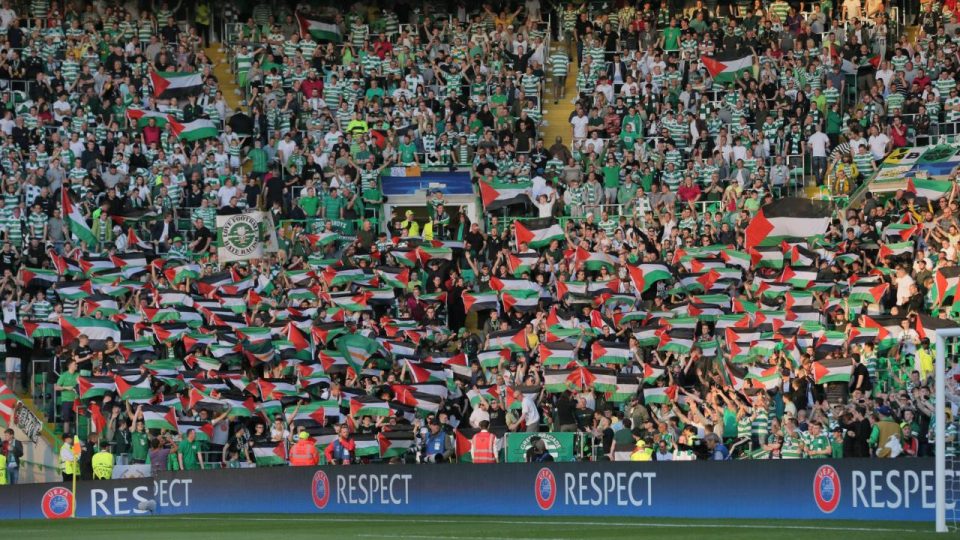 Celtic taraftarı Filistin’e desteğini sürdürüyor